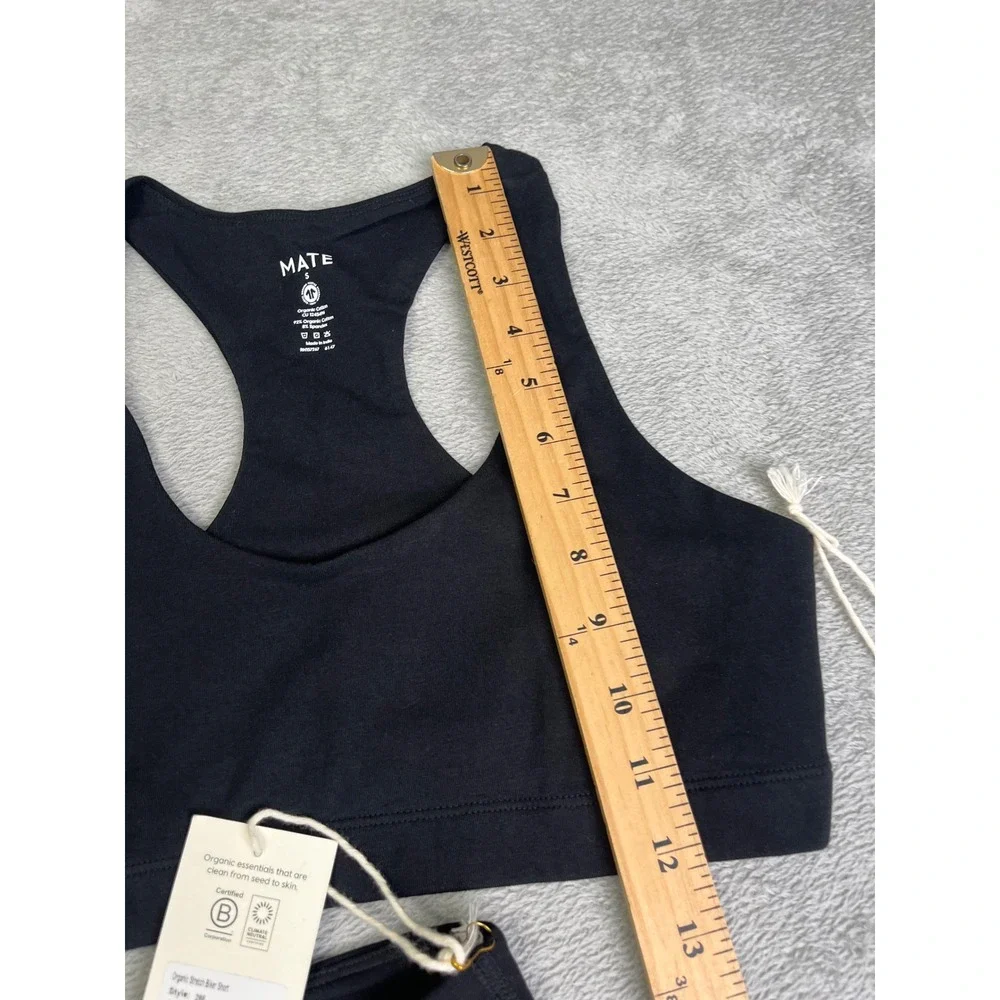 MATE The Label Organic Biker Shorts & Sports Bra Set Activewear Size S - Picture 7 of 12